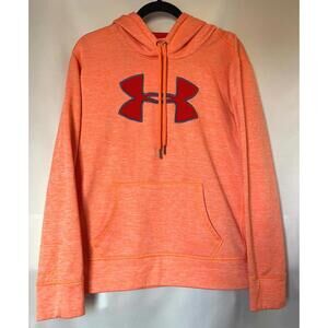 Under Armour ColdGear Orange Hoodie Sweatshirt Large